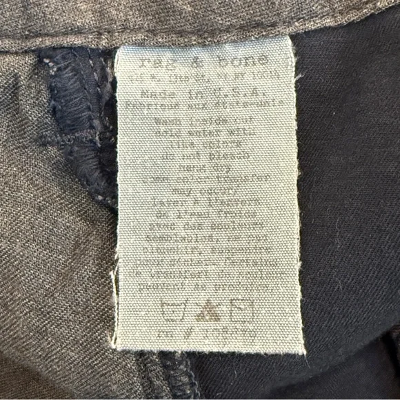 Size 27 Rag & Bone Bowery Skinny Cargo Pants Distressed Navy Nordstrom Exclusive - Picture 7 of 8
